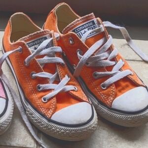 orange converse 13 youth